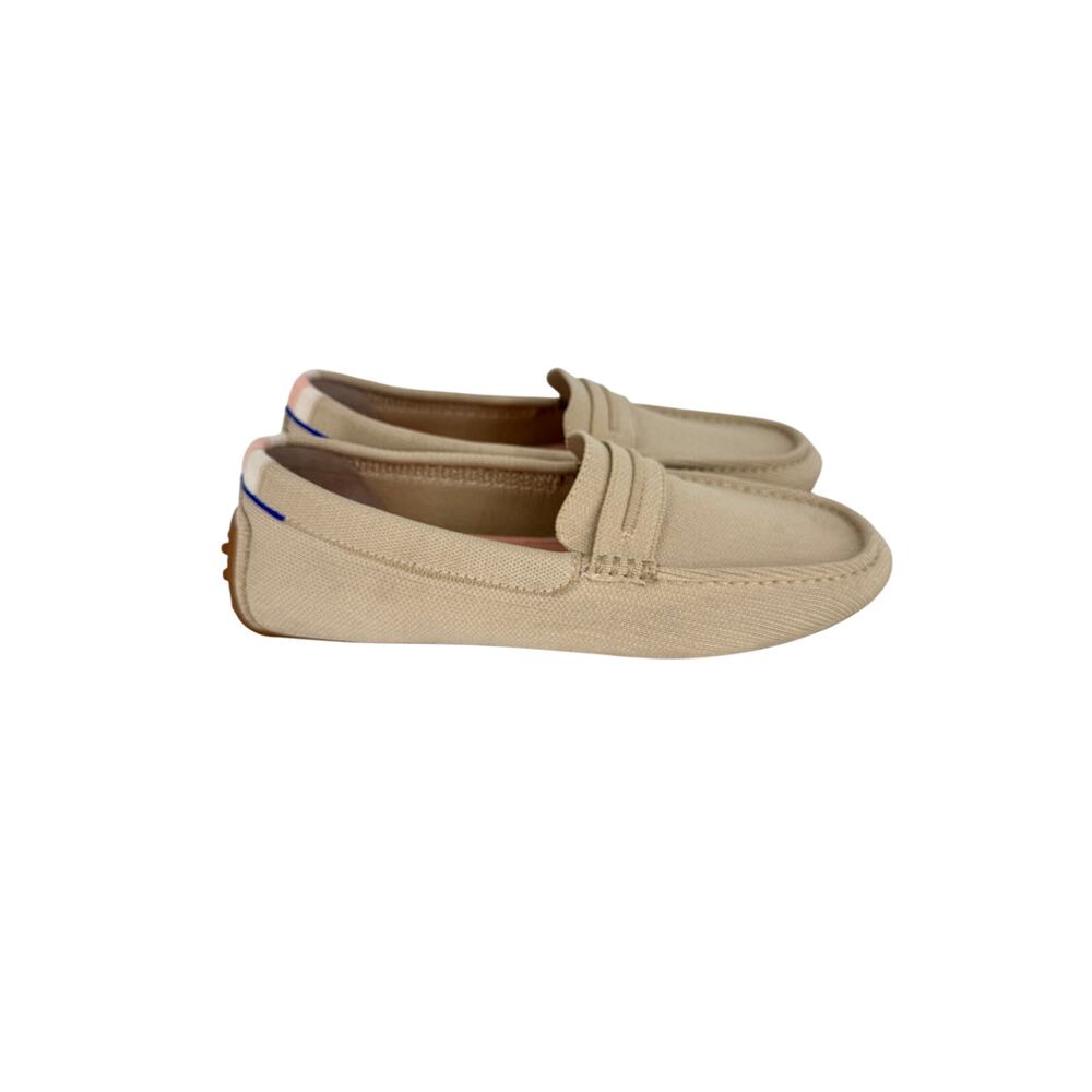 Rothy's The Driver loafers women's 10 slip on penny flat shoes sesame minimalist